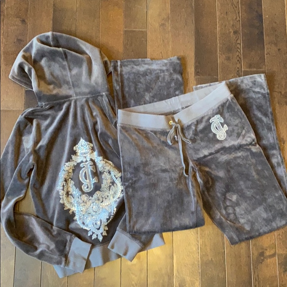 Juicy couture velour tracksuit Brown